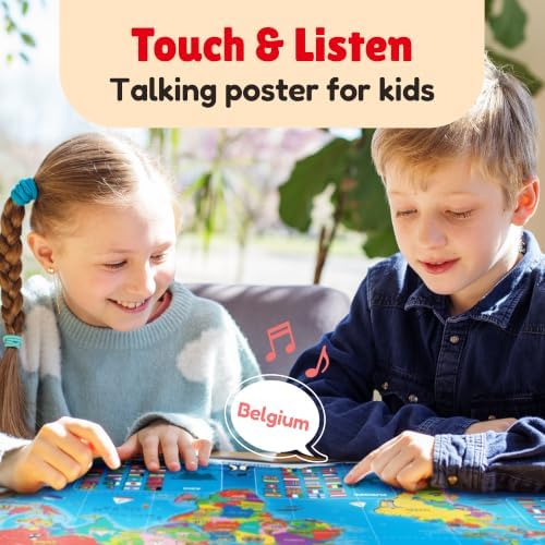 BEST LEARNING i-Poster My World - Interactive Talking World Map for Kids - Image 2
