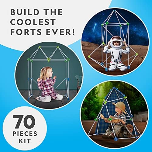 National Geographic Indoor Fort Building Kit 70-Piece Set for Kids - Image 2