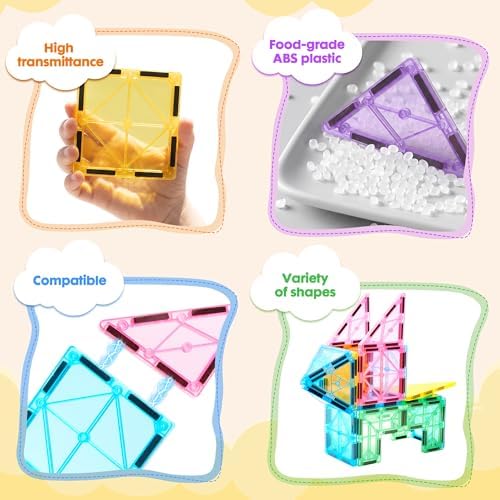 20 PCS Magnetic Right Triangles Expansion Pack – Essential Roof Shingles - Image 3