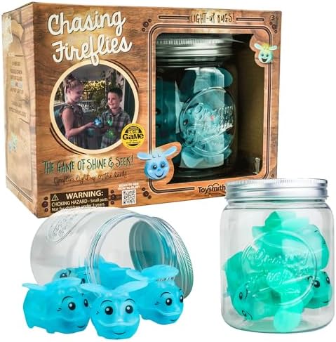 Toysmith Chasing Fireflies Light Up Bug Catching Game Indoor Outdoor by ToysmithHome