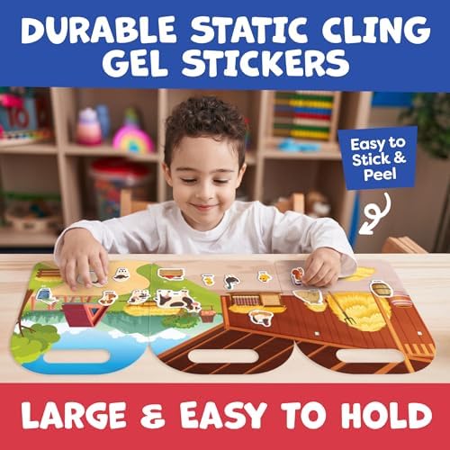 Reusable Sticker Books for Toddlers 1-3, Stickers for Toddlers 2-4 Years - Stickers for Kids Airplane Toys for Toddler 1-3, Toddler Travel Toys - Reusable Sticker Book Birthday Gifts for Boys Girls - Image 3
