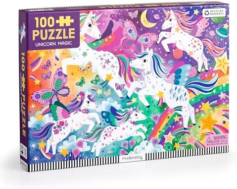 Mudpuppy - Unicorn Magic 100 Piece Jigsaw Puzzle for Kids by Mudpuppy