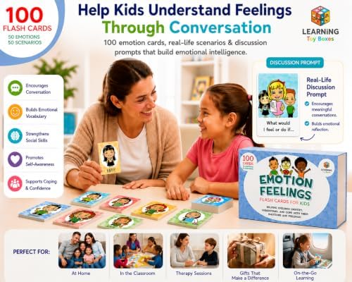 Emotion Cards for Kids – 100 Feelings & Emotion Flash Cards - Image 3