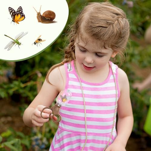 ROBOTIME 2Sets Bug Catcher for Kids, Sturdy Bug Catching Kit with Butterfly Net, Insect Box, Magnifying Glass, Tweezer, Clamp, Cards and Carry Bag, Bug Habitat Outdoor Explorer Kit for Kids 3-12 - Image 6