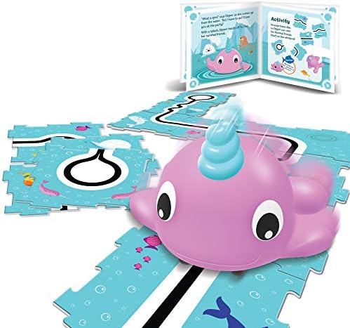 Learning Resources Coding Critters Go Pets Dipper the Narwhal - 14 Pieces, Ages 4+ Screen-Free Early Coding Toy For Kids, Interactive STEM Coding Pet, Toddler Learning Toys by LearningResources