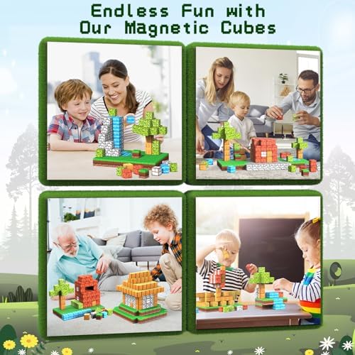 Magnetic Blocks Toys,3D Magnetic Building Toys Blocks Game Set,100PCS Construction Toys for Kids Ages 3+,STEM Sensory Educational Stacking Magnet Blocks, Christmas Birthday Gifts for Boys Girls - Image 6