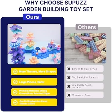 Flower Garden Building Toy, Polar STEM Blocks - Image 2