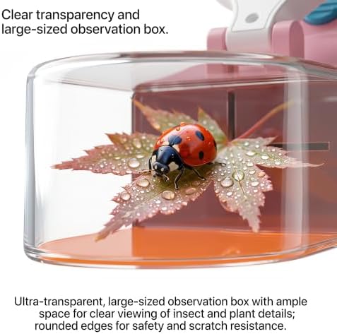 Baideluo Bug Catcher Kit for Kids 3-8 with Light & Magnifier (Pink) - Image 2