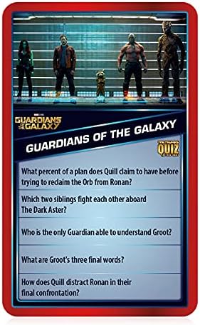Top Trumps Marvel Cinematic Universe Quiz Game, 500 Questions to Test Your Knowledge on Guardians of The Galaxy, Avengers, S.H.I.E.L.D, Wakanda, Gift and Toy for Ages 8 Plus, Red - Image 4