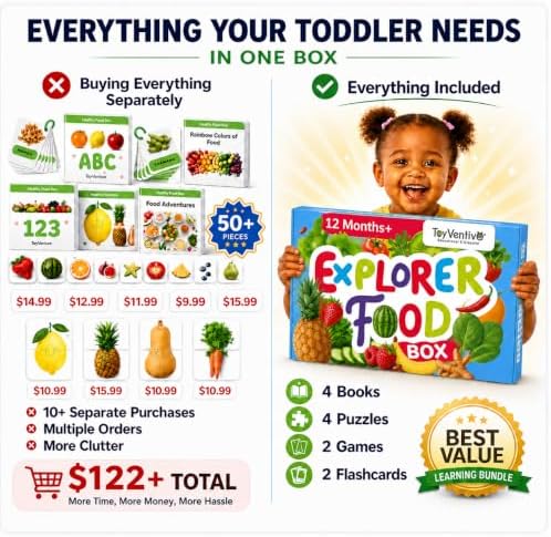 TOYVENTIVE Preschool Activity Set for Boys – Educational Toddler Toys with Flashcards, Matching Games and Montessori Activity Cards for Visual Recognition and Play-Based Exploration – Ages 1 - Image 2
