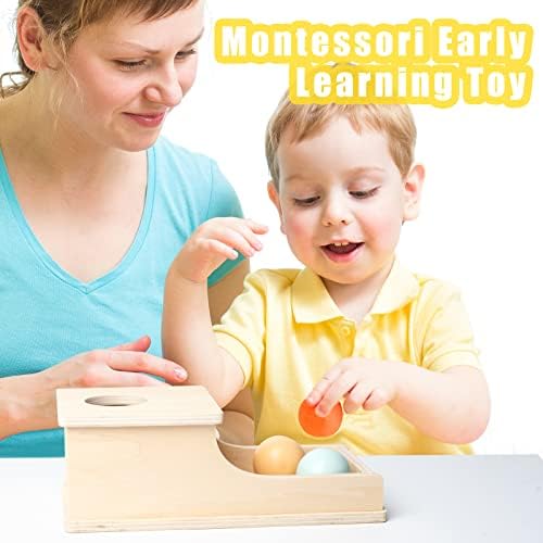 Montessori Object Permanence Box for Babies, Wooden Ball Drop Toy - Image 6