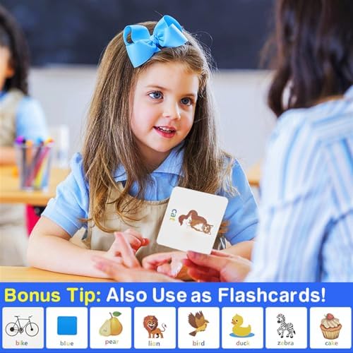 Wooden Blocks Spelling Game, Matching Letter Game for Kids Ages 3-8, Kindergarten Educational Sight Words Flash Cards Learning Toy, Preschool Montessori ABC Alphabet Crossword Puzzle - Image 2
