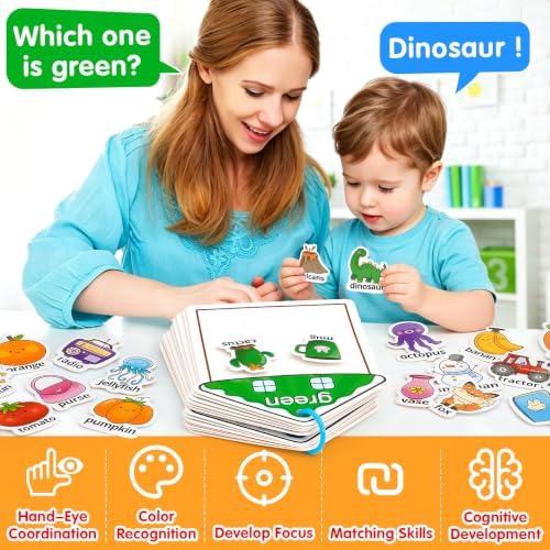 Montessori Busy Book Color Sorting Toys for Toddlers 2-3 Years - Image 4