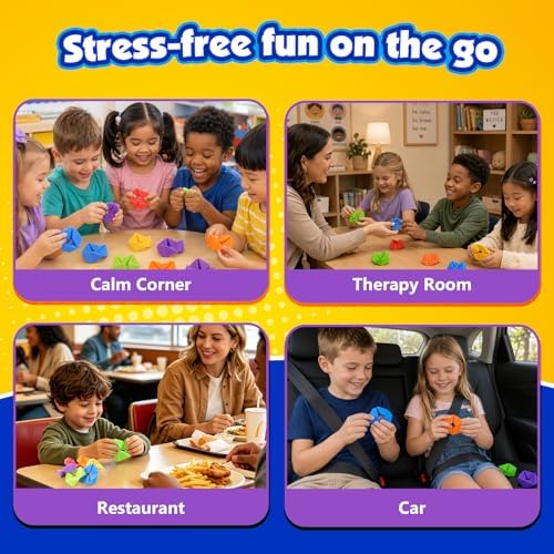 KLT Fidget Toys Bulk for Kids: 12 Pack Quiet Sensory Flip Toys with 4 Textures - Small Silicone Fidgets for Classroom Prize Box - Autism ADHD Calm Down Toys - Image 5