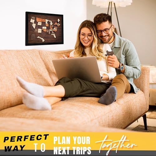 flinelife USA Travel Map, 17x13, Wooden USA Map Puzzle, Perfect for Couples and Families Gift - Image 5