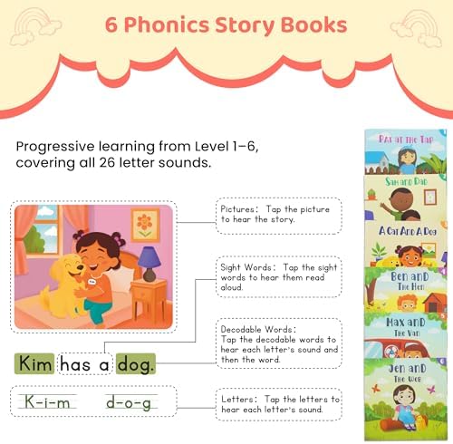 QuTZ Talking Pen: 2 Paperback + 6 Phonics Books, 600+ Words, 700+ Q&A (2+) - Image 5