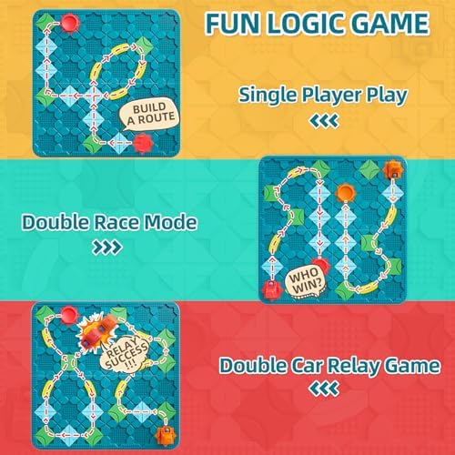 Kids Toys STEM Board Games - Large Size Logical Road Builder Educational Brain Teasers Puzzles Toys, Preschool Learning Montessori Big Board Maze Birthday Gifts Kids Boys Girls Age 4-8 Year Old - Image 3
