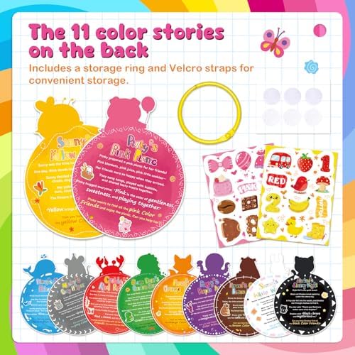 slapaflife Montessori Color Sorting Toys for Toddlers 2-4,Fine Motor Toys for Toddlers 3-4, Busy Book Preschool Learning Activities, and Toddler Matching Games for Learning and Gift Ideas. - Image 6
