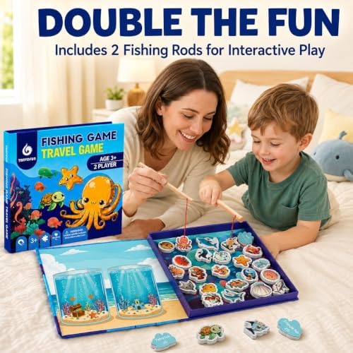 TRAVOFUN Magnetic Fishing Game | Travel Toys for Toddlers 3-5 - Image 6