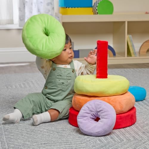 Excellerations Giant Plush Rainbow Stacking Ring, 6 Months+ - Image 3