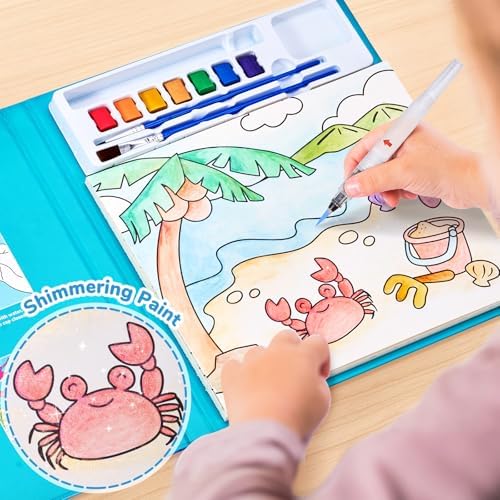 JoyCat Paint with Water Coloring Books for Toddlers (Sea Animals) - Image 3