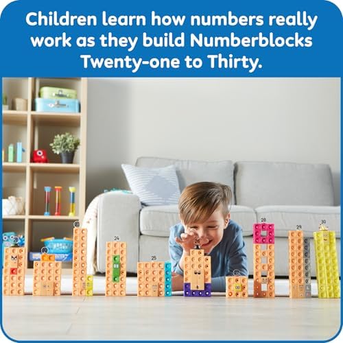 hand2mind MathLink Cubes Numberblocks 21-30 Activity Set, Ages 3+ - Image 3