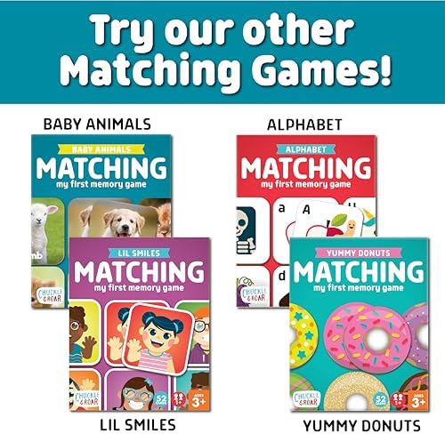 Chuckle & Roar Baby Animals Memory Matching Game, CR Matching, 3+, 52 Cards - Image 6