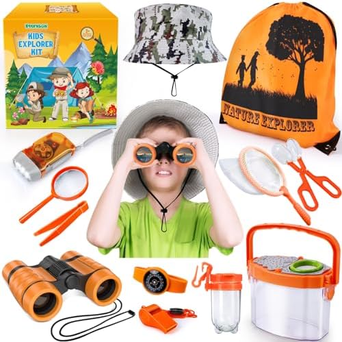 ESSENSON Bug Catcher and Kids Explorer Kit, Outdoor Bug Catching Explorer Adventure Kit with Binoculars, Summer Outdoor Toys for Kids Ages 4-8 by ESSENSON