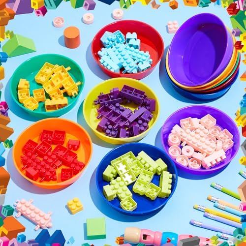 6 Pcs Sorting Bowls for Toddlers, 6 Colors Counting Bowls - Image 5