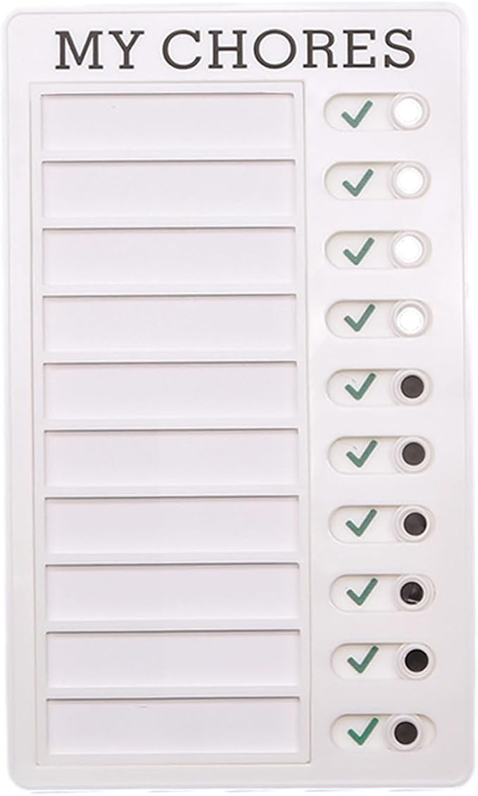 Chore Chart for Teens Replacement Cardboard Reusable Chore Chart by Unknown