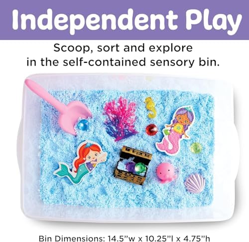 Creativity for Kids Sensory Bin: Mermaid - Mermaid Toys and Sensory Bins for Toddlers, Sensory Box and Bin Filler, Toddler Activities and Gifts for Girls (Ages 3+) - Image 6