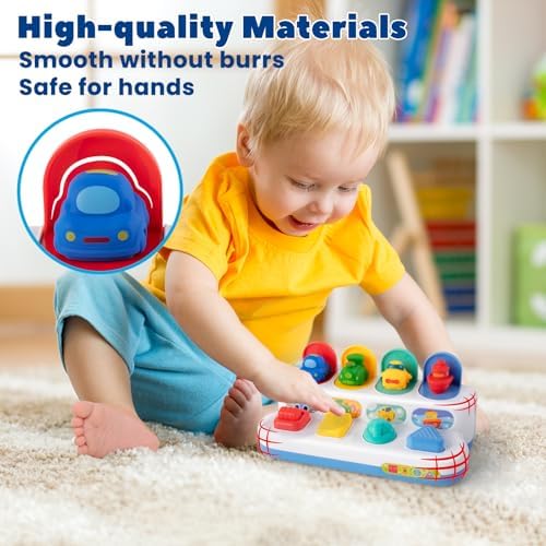 Interactive Cause & Effect Pop-Up Vehicle Toy for Toddlers 1–3 Years - Image 6