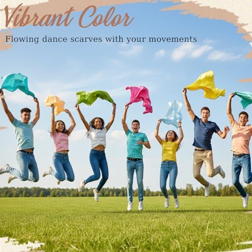Geyoga Fabric Juggling Scarves 35 x 35 Inch - Image 6
