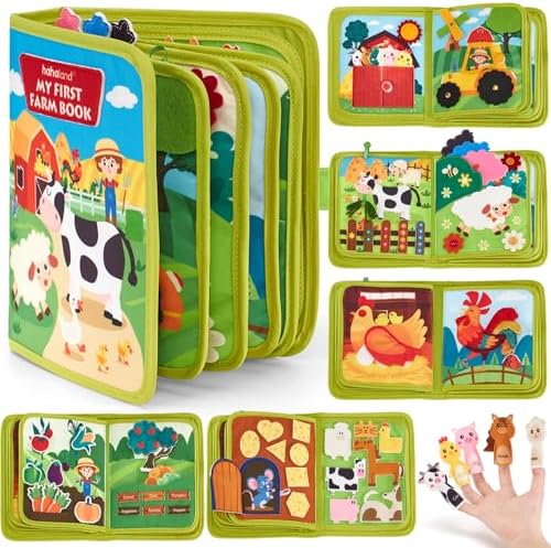 hahaland Busy Book for Toddlers 1-3 Baby Tissue Box Toy 6-12 Months, Montessori Toys for Boy Gifts Girl Toys - Image 2