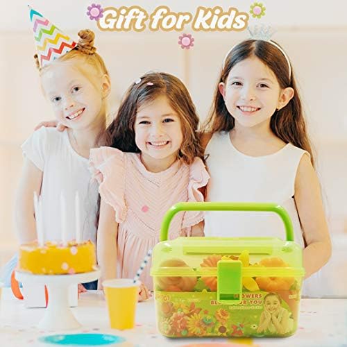 VERTOY Flower Garden Building Toy Set for 3, 4, 5, 6 Year Old Girls, STEM Educational Activity Games and Girls Birthday Gift for Age 3+ yr Toddlers and Kids, 143 pcs - Image 2