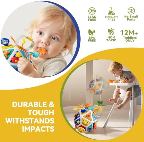 22 in 1 Toddler Busy Board Activity Cube Toys, Montessori Sensory Learn Toy - Image 6
