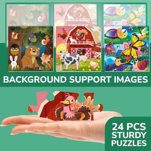 Magnetic Puzzles for Toddlers 3-5 - Kids Travel Toys for Boys and Girls - Image 4