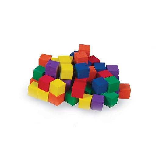 hand2mind Foam Blocks, Counting Cubes for Kids Math, 1 Inch Blocks for Preschool Crafts, Early Math Manipulatives for Preschool, Classroom Supplies for Teachers Elementary (Pack of 100) - Image 8