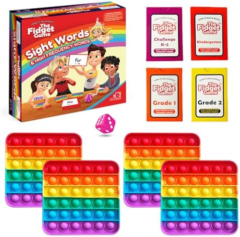 The Fidget Game Sight Words Game, Reading Flashcards and Pop Fidget Toys by TheFidgetGame