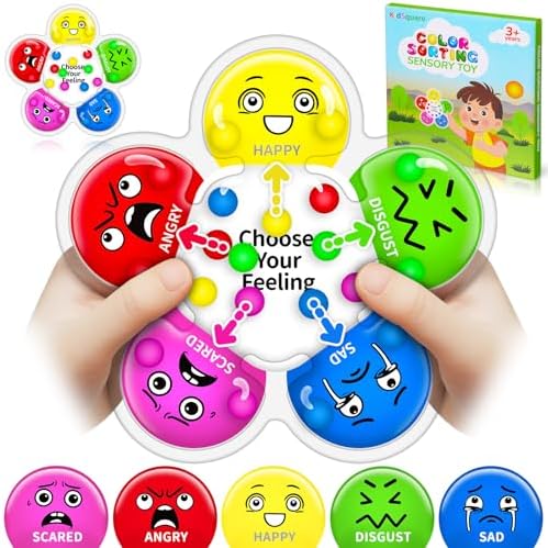 KidSquare Color Sorting Sensory Toys for Kids with Autism, Autistic 5-7 by KidSquare