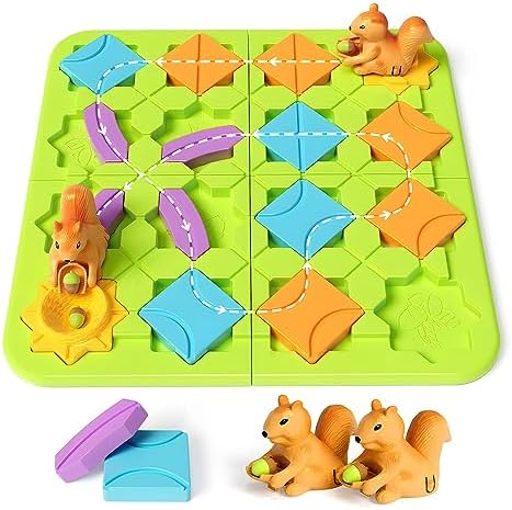 burgkidz Road Builder STEM Toys: 118 Challenges Board Games & Maze Puzzles by burgkidz