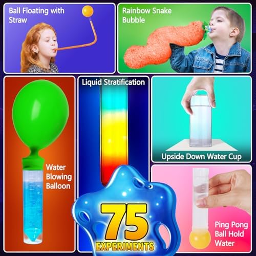 75 Experiments Science Kit for Kids, Chemistry Set, S.T.E.M Toys - Image 4