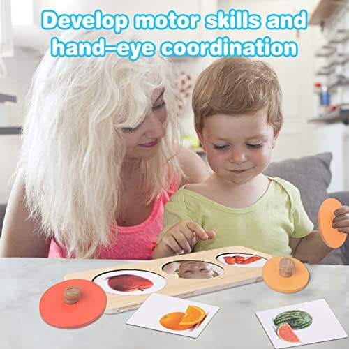 Twefex Montessori Spinning Drum + Montessori Multiple Shapes Knob Wooden Puzzles - Image 6