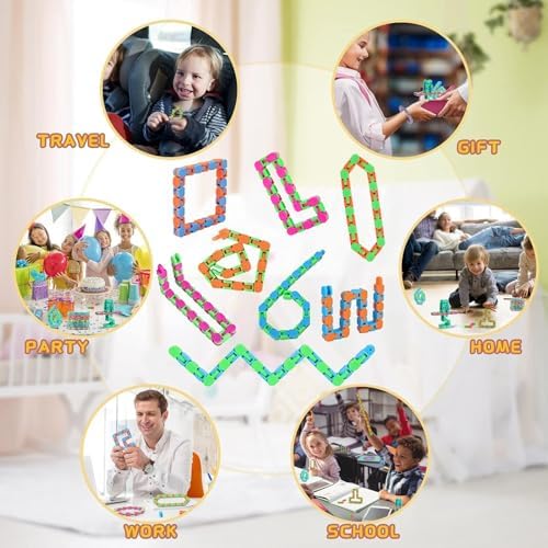 8Pcs Fidgets Wacky Tracks Fidget Toys for Kids Classroom Students Gifts - Image 5