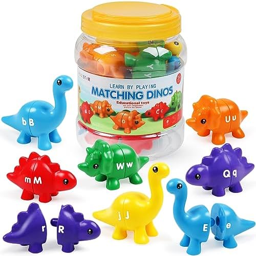 GKDOMS Alphabet Dinosaurs Matching Toy, Toddlers ABC Learning Dinosaurs by GKDOMS