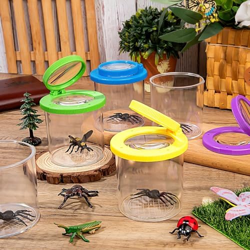 Insects Viewer for Kids, 2PCS Magnifying Insect Box Catcher Kit - Image 6