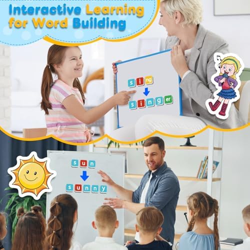 Phonics Magnetic Letter Tiles, Spelling Reading Games Manipulatives - Image 5