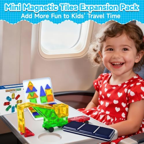 4 PCS Mini Magnetic Tiles Cars Construction Set, Magnetic Car Base - Image 6