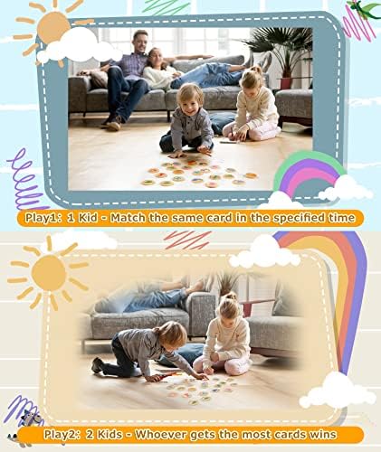 Wooden Memory Game for Kids, 24 Dinosaur Matching Cards - Image 6