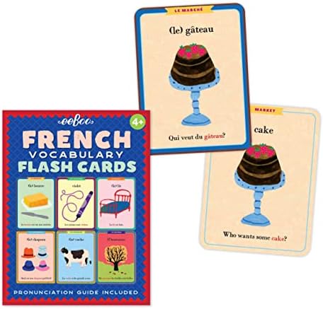 eeBoo: French Vocabulary Flash Cards, Learn French, Imaginative Problem Solving, Educational Games that Cultivates Conversation, Socialization, and Skill-Building, Perfect for Ages 4 and up - Image 2